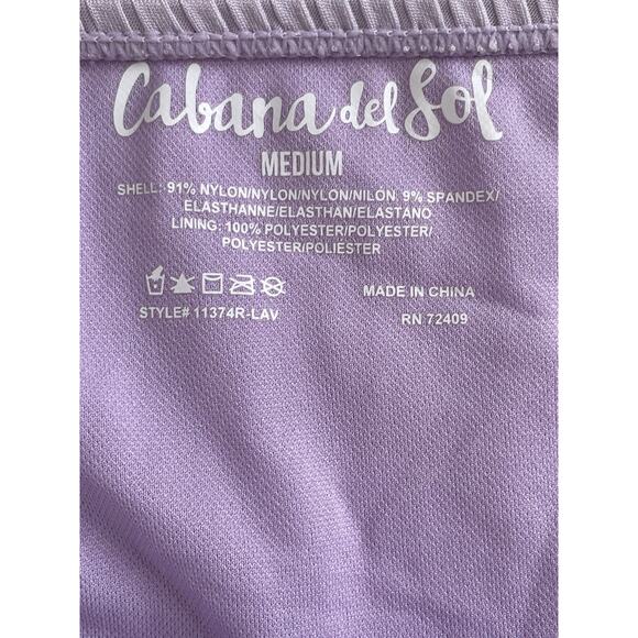 Cabana Del Sol Swim Bikini Set Swimsuit Ribbed Swimwear - Picture 9 of 9